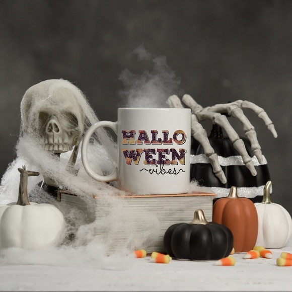 Halloween Vibes Leopard Print Lover Mug 11oz - Picture 2 of 2